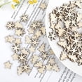 thumbnail image 4 of Adornos de madera JJUNW con forma de estrellas inacabadas de 15 mm para manualidades, 100 unidades, 4 of 7