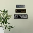thumbnail image 2 of Standard Please Do Not Flush Anything Except Toilet Paper (Roll) Sign (Brushed Silver) - Large, 2 of 5
