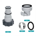 thumbnail image 2 of Kit Adaptador Manguera Piscina, 2 Tipos Conector Manguera Bomba Piscina para Mangueras 1,5 y 1,25 Pulgadas para Piezas Repuesto Piscina Sobre el Suelo, 2 of 6