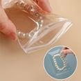 thumbnail image 4 of Bolsa de PVC transparente engrosada con autosellado para guardar joyas, pulseras, collares, etc., 4 of 6