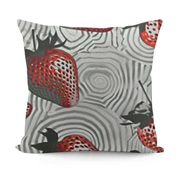 SHANXI Summer Fruit Plant Grey Fruit Pillowcases Home Decor Bed Couch Sofa Office Living Room Cushion 12x12in