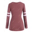 thumbnail image 2 of Camiseta Rayada Talla Extra Media Cremallera Rosegal  Mangas largas de talla grande, 2 of 5