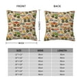 thumbnail image 2 of Pofeuu Animal Truck Print Double-sided plush pillowcase Square Throw Pillow Covers Pillows Cover for Living Room Bedroom Sofa Couch Cushion Cover（No pillow core）-16"x16", 2 of 7