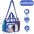 thumbnail image 2 of Clear Bag Stadium Approved 12x6x12 Clear Tote Bag with Removable Strap Clear Lunch Bag for Work Sports Festival, 2 of 7