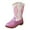 A-Light Pink, variant on Gvdentm Cow Girl Boots Girls Cowgirl Boots Unisex-Child Mid Calf Glitter Toddler Cowboy Boot Little Big Kids Western Riding Shoes(Brown,13)