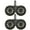 Charcoal-Grills, variant on 2 Pair (QTY 4) of Kicker 6.5" 2-Way 195 Watts Peak Power Coaxial Marine Audio Speakers with Charcoal Grilles, 6.5" Marine Tower Dual Speaker Enclosures (Pair) - Black