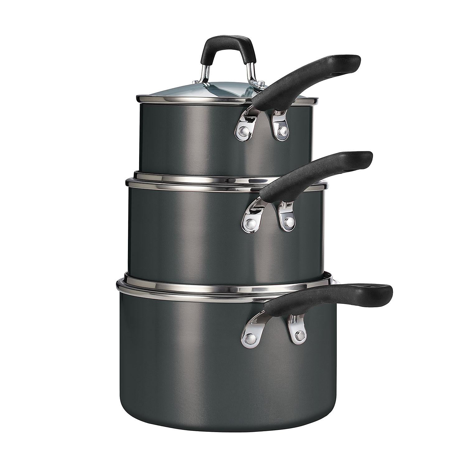 Tramontina Solar Stainless Steel Cookware Set With Triple Bottom And  Stainless Steel Lids 6 Pieces 65510200