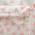 thumbnail image 2 of Mochila Nailon para Estudiantes Con Lazo Impreso Niñas Y Mujeres Bonita () Rosa, 2 of 3
