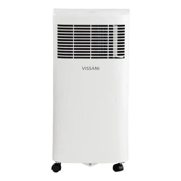 Aire Acondicionado Portátil Vissani Deshumidificador y Ventilador Apagado Automático Control Remoto 115 V 5000 BTU
