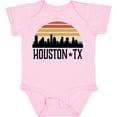thumbnail image 3 of Inktastic Houston Texas Skyline Retro Boys or Girls Baby Bodysuit, 3 of 5