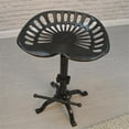 thumbnail image 3 of Pemberly Row Traditional Metal Adjustable Tractor Seat Stool in Black, 3 of 4