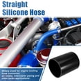 thumbnail image 2 of 5" ID 6" Length 4-Ply Reinforced High Temp Straight Coupler Silicone Reducer Hose Black for Car, 2 of 6