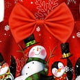thumbnail image 5 of XEGLSBU Dresses for Girls Size 6 Girls Christmas Dress Sleeveless Santa Snowman Christmas Party Prom Formal Gowns Toddler Festival Outits Girls Dresses Blue Flowers Red-B Size 7-8 Years, 5 of 6