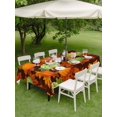 thumbnail image 3 of Outdoor Tablecloth with Umbrella Hole and Zipper, Sage Green Pumpkin Fall Rectangle Table Cloth 60x102 Inch Waterproof Tablecloth, Thanksgiving Maple Leaves Farmhouse Picnic Table Cover for Patio, 3 of 7