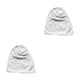 thumbnail image 3 of Minnieouse Beanie Caps Cómodo Sombrero artesanal de punto Sombrero de estilo simple Adorno Sombreros elásticos Mujeres Hombres Ropa Accesorio Blanco 2piezas, 3 of 6