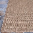 thumbnail image 4 of Couristan 10011500018037T 2 x 3 ft. 7 in. Recife Saddlestitch Rug - Cocoa & Natural, 4 of 5