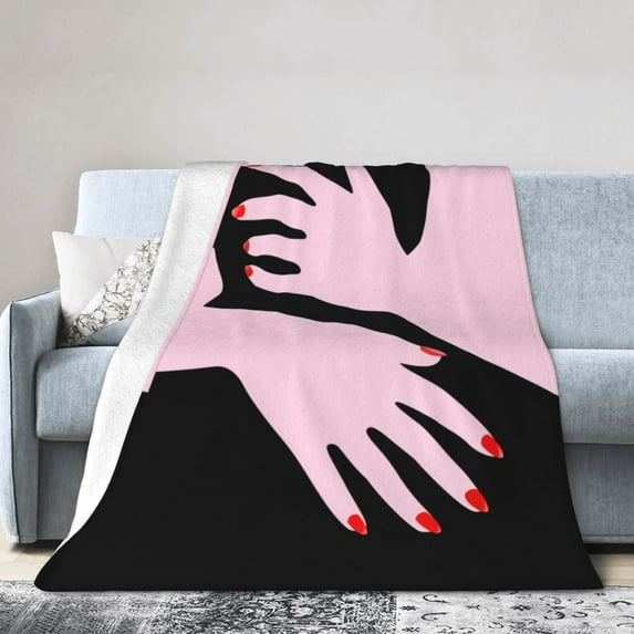 Throw Blanket The Hands Embrace Love For Couch-Ultra-Soft Micro Fleece Sofa Bed Camping Travel Blanket For Kid Baby Boys Girls Adults 80"X60"