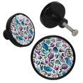 thumbnail image 2 of 4 Pcs Colorful Sea Life Knobs for Kitchen Cabinet Cupboard Dresser Bookcase Drawer Pulls Handles Round Home Decor, 2 of 5