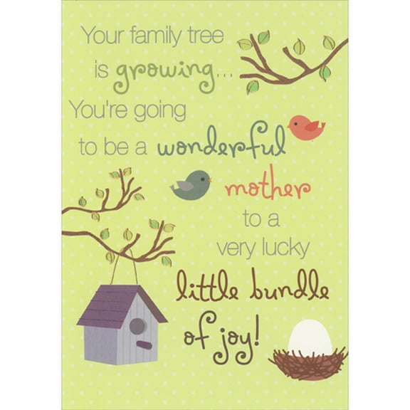 Designer Greetings Birdhouse and Nest: Mother Mother's Day Card