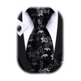 thumbnail image 1 of Juego de corbatas Barry.Wang de seda floral de 150 cm con gemelos, 1 of 4