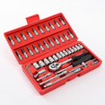 thumbnail image 2 of Socket Set F6 '' Chromemat, 46 Piecesred, 2 of 4