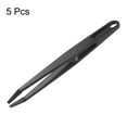 thumbnail image 3 of Unique Bargains Sticker Tweezers for Crafting Flat Tip with Spring, Black, 5 Pieces, 3 of 4