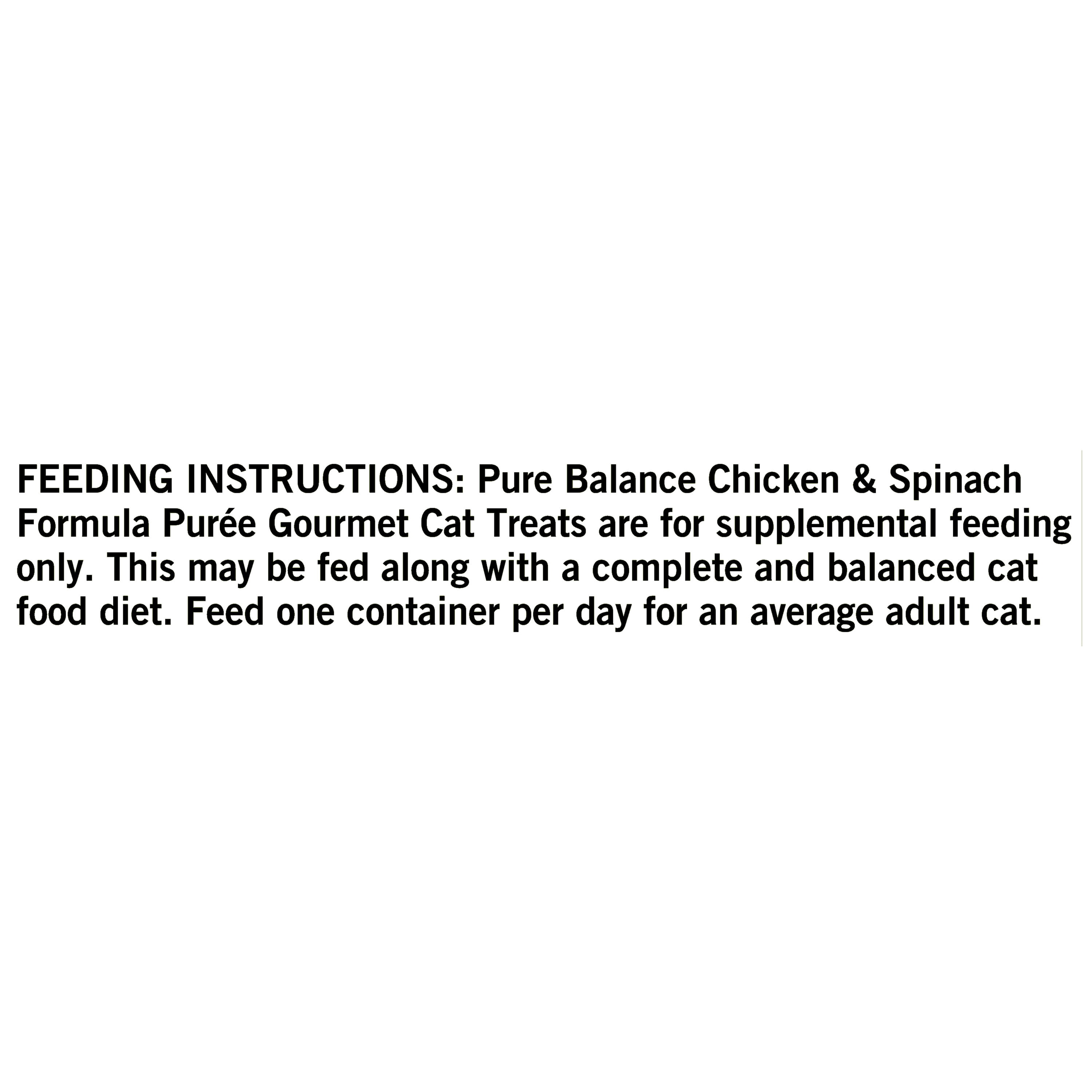 Pure Balance Pro+ Grain Free Multivitamin Gourmet Wet Cat Treats, Chicken & Spinach Formula, 0.5 oz Pouches, 20 Count