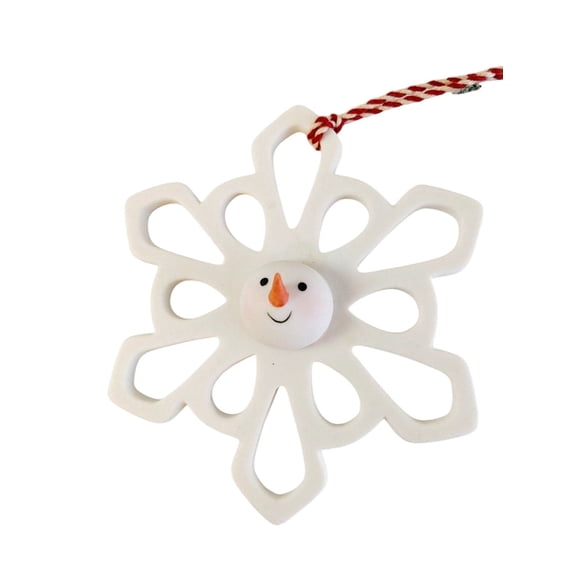 2007 Snowman Snowflake (Snowmen) Hallmark Keepsake Christmas Tree Ornament 1XRC4585