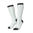 thumbnail image 2 of Balery Leaf Print Printed Novelty Socks Men's Women's Crew Socks Sports Socks Knee High Socks Cotton Socks Quirky and Cool Socks, 2 of 9