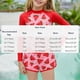 thumbnail image 3 of Odeerbi 8-15 Años Niñas Verano 2 Piezas Upf 50 + Manga Larga Rash Guard Conjunto Lindo Impresión Rápido Seco Surf Traje de Baño Con Pantalones Cortos, 3 of 6