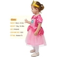 thumbnail image 4 of Joyfy Halloween Pink Girls Princess Dress, Toddler Princess Dress, Girls Tulle Dress for Halloween Dress up Party, 4 of 8