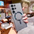 thumbnail image 3 of Glitter Luxury Magnetic Woman Case For Magsafe For Samsung Galaxy S24 S23 S22 Ultra Plus Accessories Wireless Charging Cover, 3 of 5