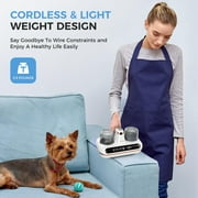 Mattress Vacuum Cleaner - 5-in-1 Cordless Bed Vacuum Cleaner, Powered by UV-C Light & Ultrasonic Technology, 16Kpa Strong Suction,Low Noise,Suitable for Dust, Pet Hair, Etc.