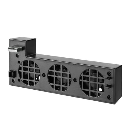 - USB Cooling Fan Attachment for Xbox One X, USB Powered External Smart Auto Cooler System w/ 3 High-Speed Fans & 1 Charging / Data Syncing USB 2.0 Port