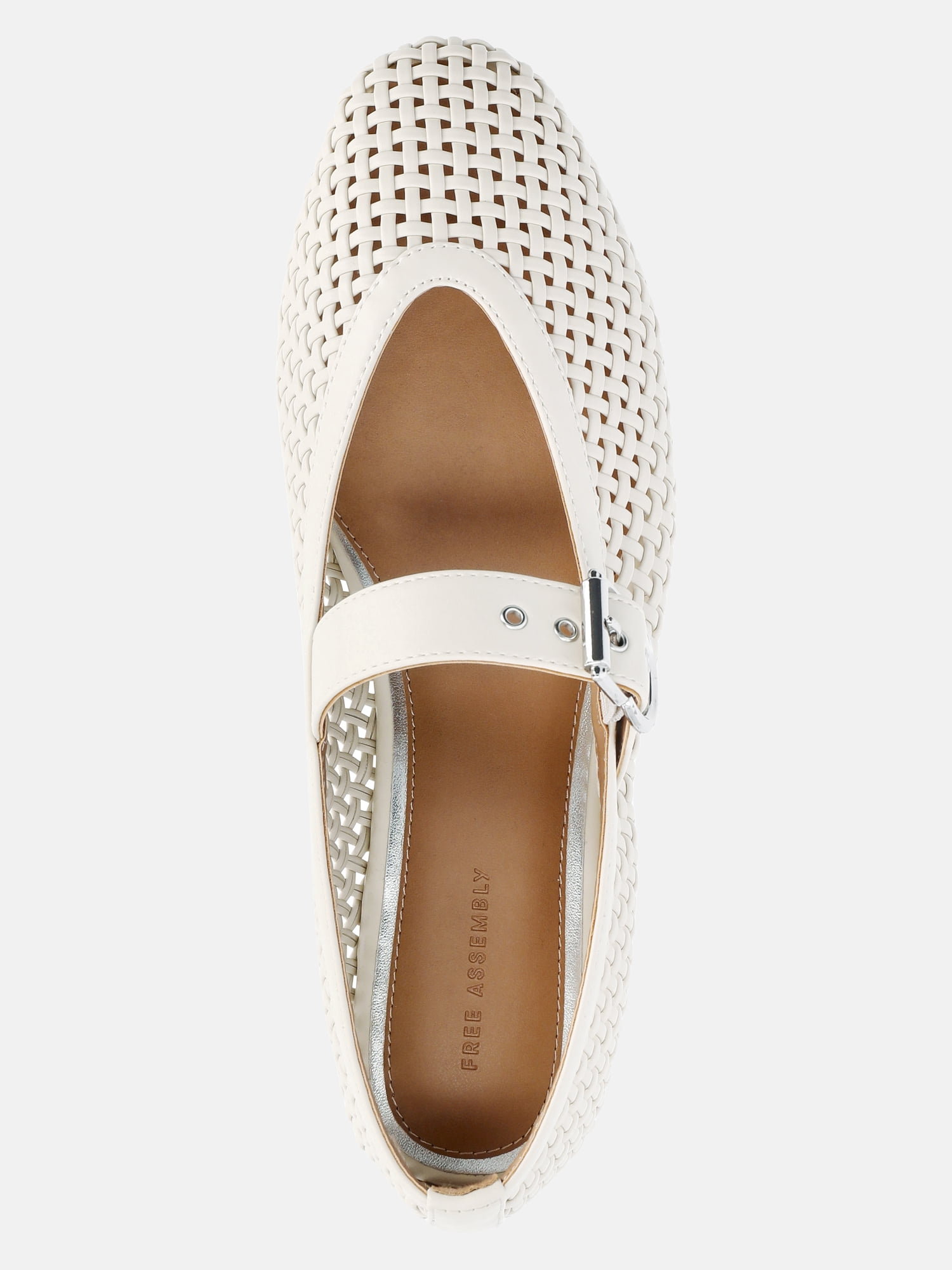 Free Assembly Women's Woven Mary Jane Ballet Flats