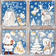 thumbnail image 2 of Juego de pegatinas de Navidad para ventana, calcomanías de cristal de Papá Noel, árbol de Navidad, copo de nieve, decoración del hogar de Año Nuevo, regalos de 2025, 9 Uds./set, 2024, 2 of 5
