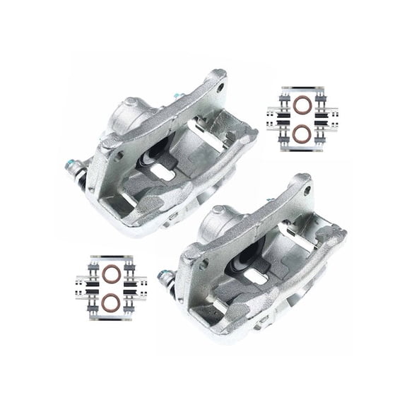 Brake Caliper Set 2 - Compatible with 2014 - 2018 Mazda 3 2015 2016 2017
