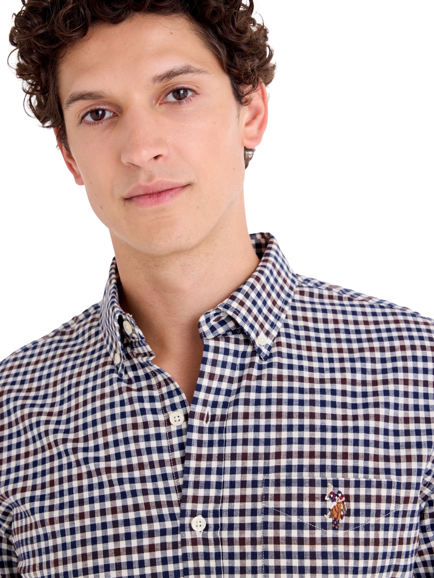 U.S. Polo Assn. Men's Poplin Long Sleeve Button-Down Shirts
