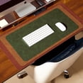 thumbnail image 6 of Distressed Leather Desk Mat - Non-Slip PU Desk Pad for Office and Home - Desk Organization and Accessories - Ideal for Large Mouse Pad and Desk Mats on Top of Desks(Espresso,47.2"x 17"), 6 of 8