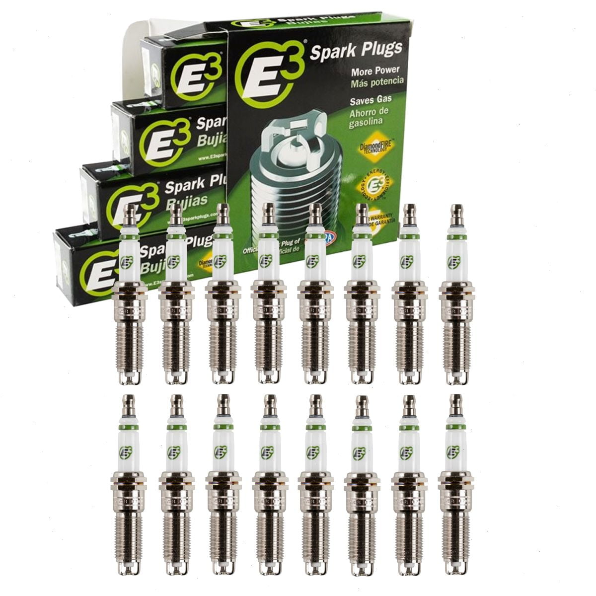 16 pc E3 Spark Plugs compatible with Chrysler 300 5.7L 6.1L V8 2005-2010