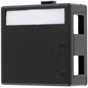41089-2EP QuickPort Surface Mount Housing, 2-Port, Black, Includes 1 Blank QuickPort Insert