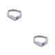 thumbnail image 4 of Diademas para mujer Sonducket diademas elásticas de punto deportivas turbante bandanas bandas para el cabello accesorios envolventes 2Conjunto Gris claro, 4 of 6