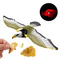 thumbnail image 4 of Águila en vuelo electrónica, pájaro colgante luminoso con música, repelente de plagas, decoración de jardín JM, 4 of 5