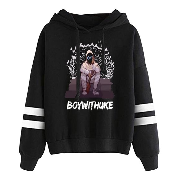 Boywithuke Hoodie Casual Sports Pullover Men's and Women's Long Sleeve Sweatshirt