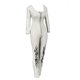 thumbnail image 5 of Ounissouiy Mono de cuero PU blanco con ropa femenina a escala 1/6 con estampado negro Type3, 5 of 6