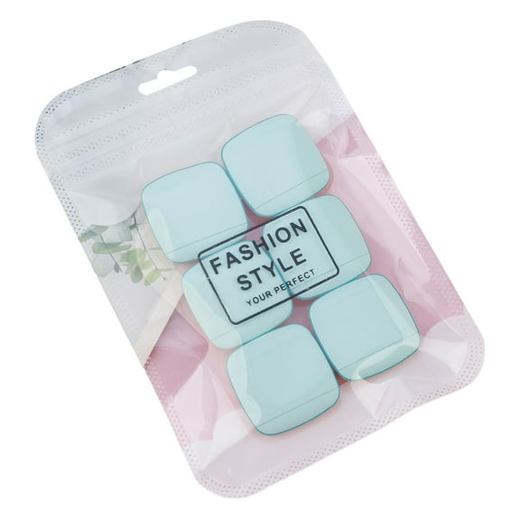 6 Pieces Small Finger Powder Puff Sponges Face Cosmetic Accesories For Blending And Concealer Square Makeup Tool