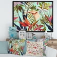 thumbnail image 2 of Designart 'VIntage Tropical Flowers II' Tropical Framed Canvas Wall Art Print, 2 of 5