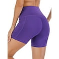 thumbnail image 1 of SAYFUT Women's High Waist Workout Yoga Shorts with Out Pockets Tummy Control Athletic Sports Pants, 1 of 7