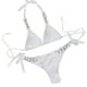 thumbnail image 1 of Trajes de Baño de Bikini de Mujer de Color Sólido Sexy de Moda Dividido con Pantalones, Nylon de Corte Alto para la Piscina de Playa Y las Vacaciones de Verano, 1 of 9