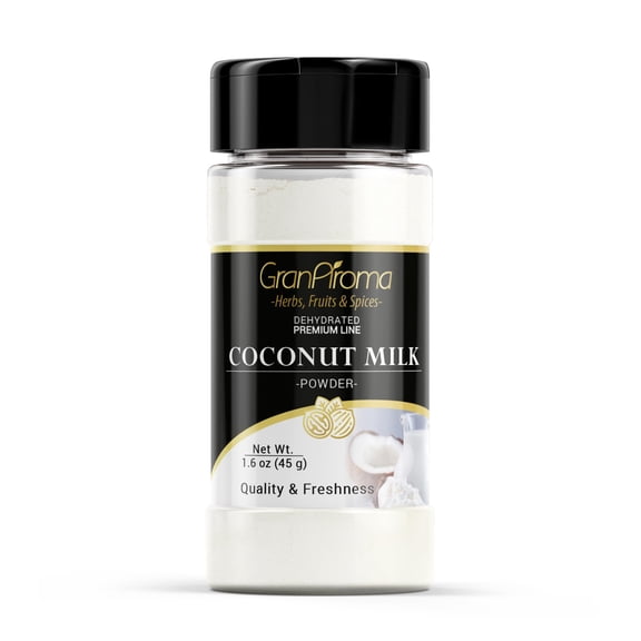 GranAroma Coconut Milk Powder, Creamy & Flavorful, Beverages & Curries, Versatile Powder 1.6 Ounce